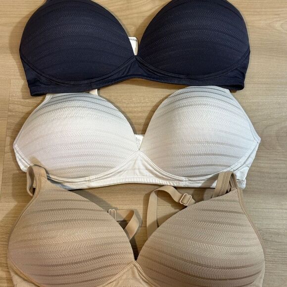 Warners Set of 3 Softcup No Underwire TShirt Bra Size 36C Style 1020‎ - Picture 3 of 8